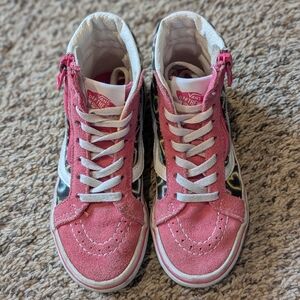 Vans Kids Pink High-Top Sneakers